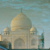 reflection of the Taj