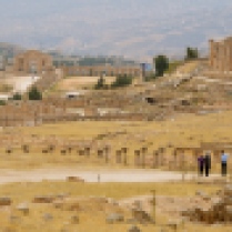 view of Hadrian's Gate and Temple of Zeus, Jarash