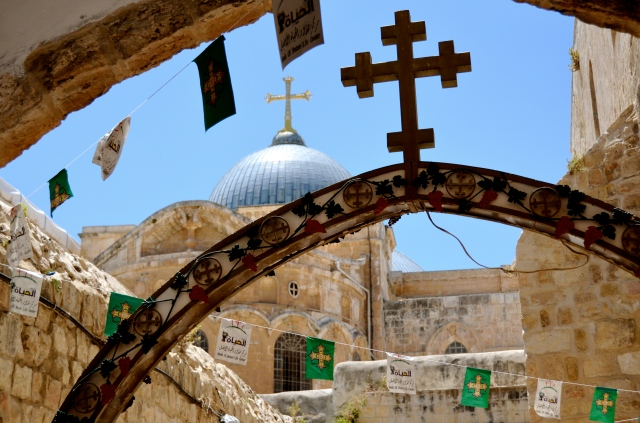 Church of the Holy Sepulchre, viewed from the Coptic Patriarchate 