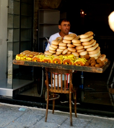 selling bread, Old City