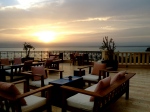at dinner, view of Dead Sea