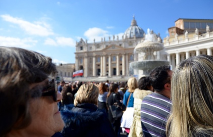 waiting for the Pope