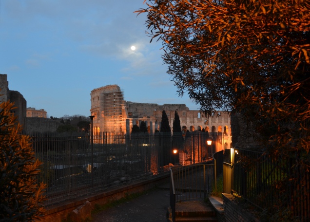 moonlight over the Colosseum