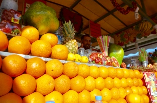 fresh orange juice, Plaza Djemaa El-Fna