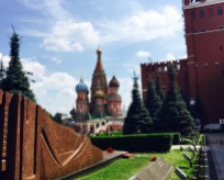 view of St. Basil's from mausoleum, Red Square
